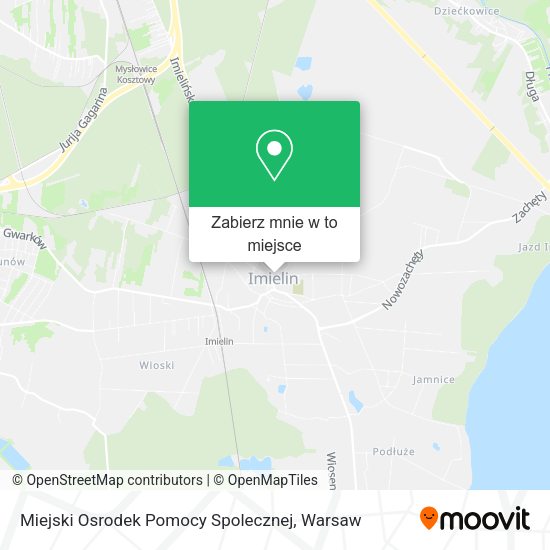 Mapa Miejski Osrodek Pomocy Spolecznej