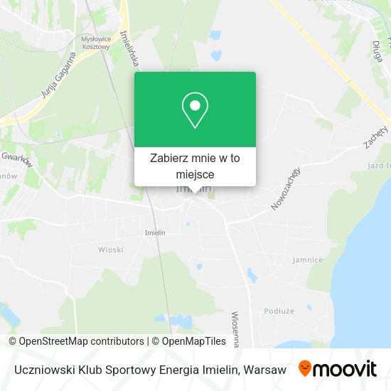 Mapa Uczniowski Klub Sportowy Energia Imielin