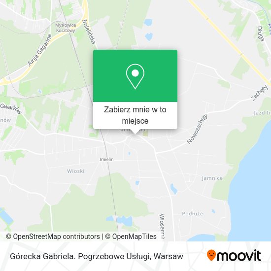 Mapa Górecka Gabriela. Pogrzebowe Usługi