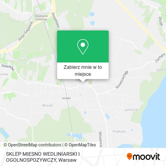 Mapa SKLEP MIESNO WEDLINIARSKI I OGOLNOSPOZYWCZY