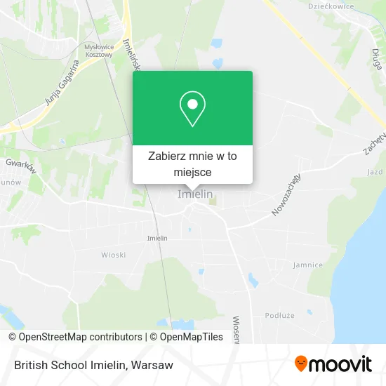 Mapa British School Imielin