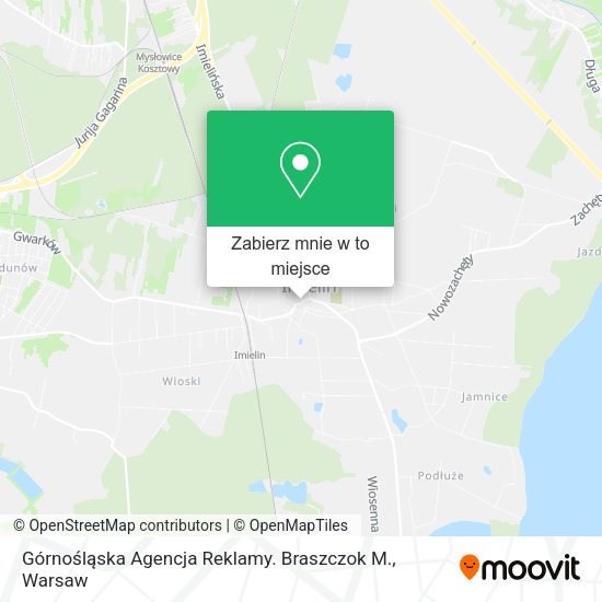 Mapa Górnośląska Agencja Reklamy. Braszczok M.