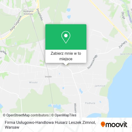 Mapa Firma Usługowo-Handlowa Husarz Leszek Zimnol