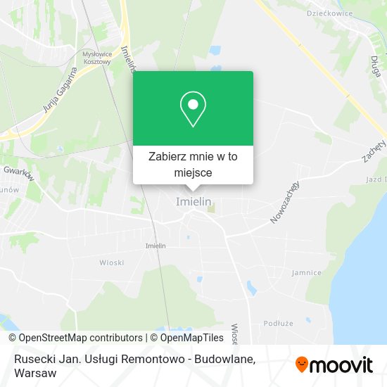 Mapa Rusecki Jan. Usługi Remontowo - Budowlane