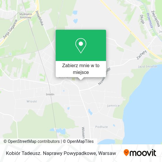 Mapa Kobiór Tadeusz. Naprawy Powypadkowe