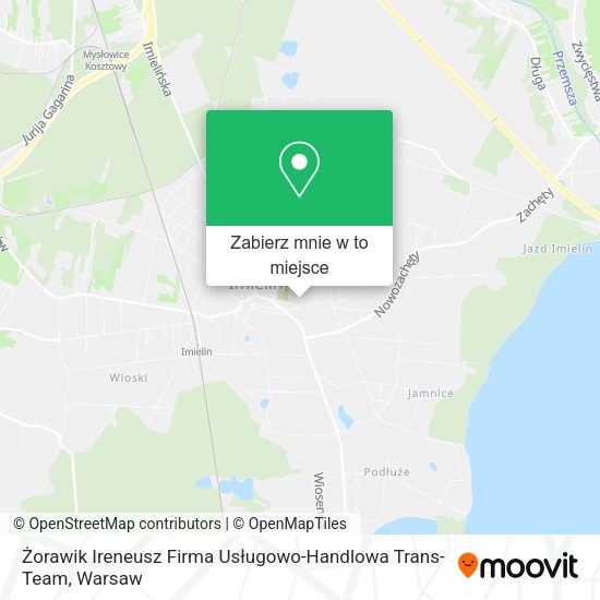 Mapa Żorawik Ireneusz Firma Usługowo-Handlowa Trans-Team