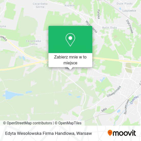 Mapa Edyta Wesołowska Firma Handlowa