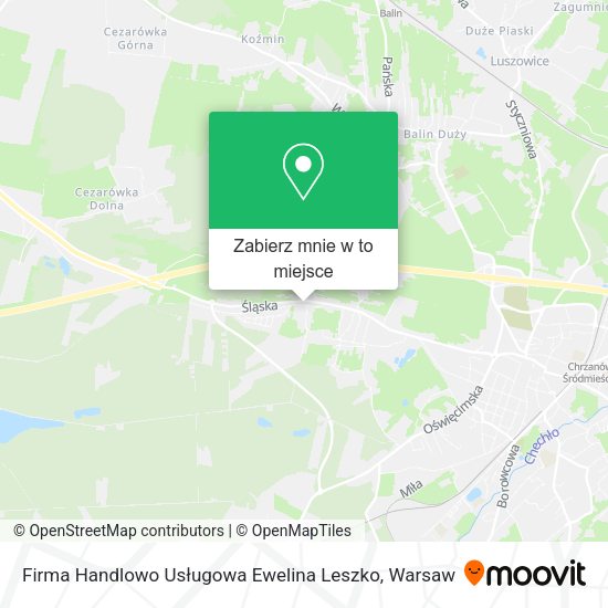 Mapa Firma Handlowo Usługowa Ewelina Leszko