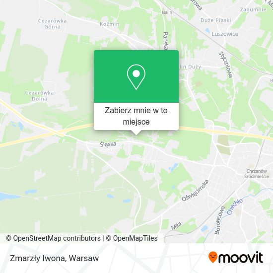 Mapa Zmarzły Iwona