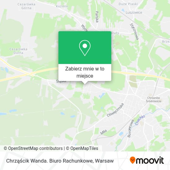 Mapa Chrząścik Wanda. Biuro Rachunkowe