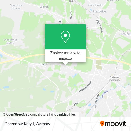 Mapa Chrzanów Kąty I