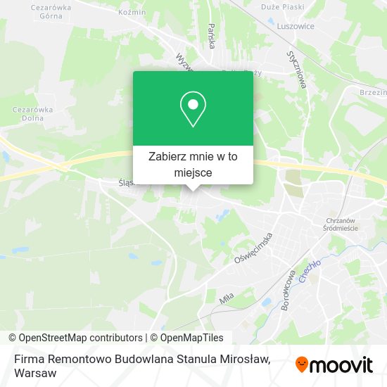 Mapa Firma Remontowo Budowlana Stanula Mirosław