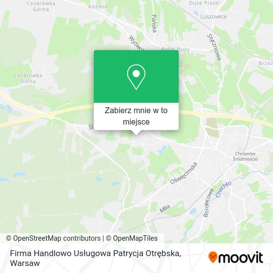 Mapa Firma Handlowo Usługowa Patrycja Otrębska