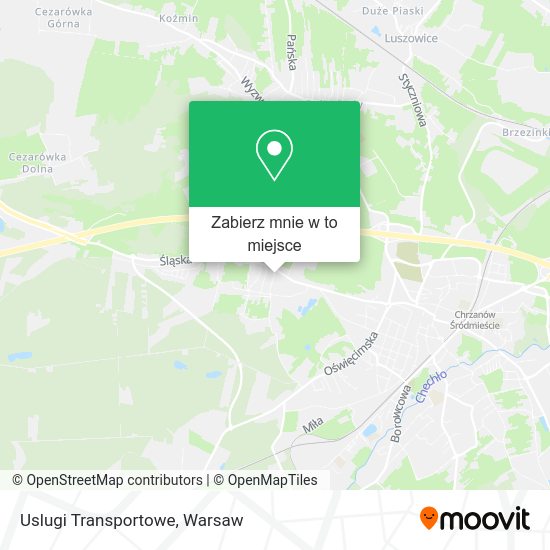 Mapa Uslugi Transportowe