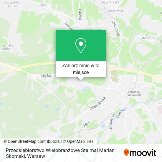 Mapa Przedsiębiorstwo Wielobranżowe Stalmal Marian Skomski