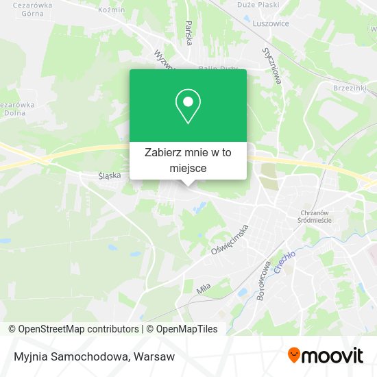 Mapa Myjnia Samochodowa