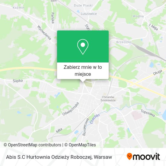 Mapa Abis S.C Hurtownia Odzieży Roboczej