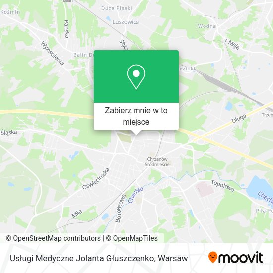 Mapa Usługi Medyczne Jolanta Głuszczenko