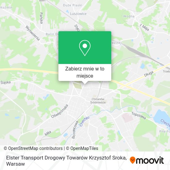 Mapa Elster Transport Drogowy Towarów Krzysztof Sroka