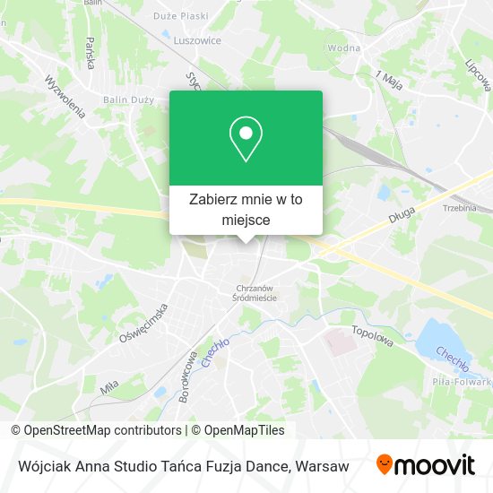 Mapa Wójciak Anna Studio Tańca Fuzja Dance