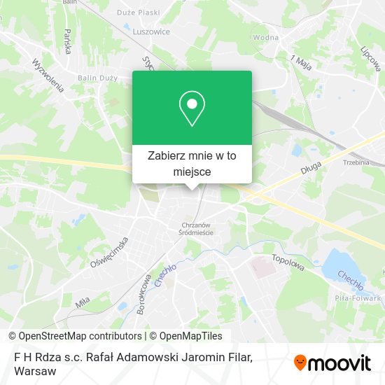 Mapa F H Rdza s.c. Rafał Adamowski Jaromin Filar