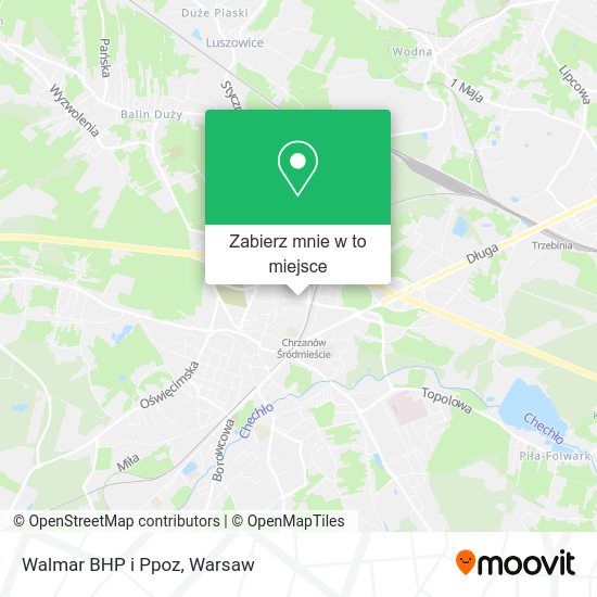 Mapa Walmar BHP i Ppoz