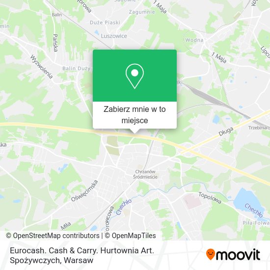 Mapa Eurocash. Cash & Carry. Hurtownia Art. Spożywczych