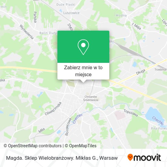 Mapa Magda. Sklep Wielobranżowy. Mikłas G.