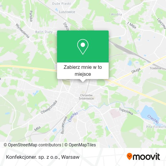 Mapa Konfekcjoner. sp. z o.o.