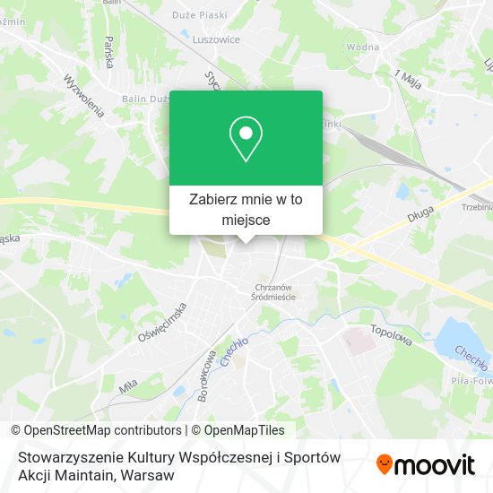 Mapa Stowarzyszenie Kultury Współczesnej i Sportów Akcji Maintain