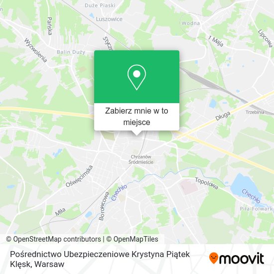 Mapa Pośrednictwo Ubezpieczeniowe Krystyna Piątek Klęsk