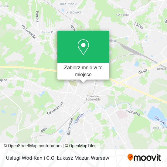 Mapa Usługi Wod-Kan i C.O. Łukasz Mazur