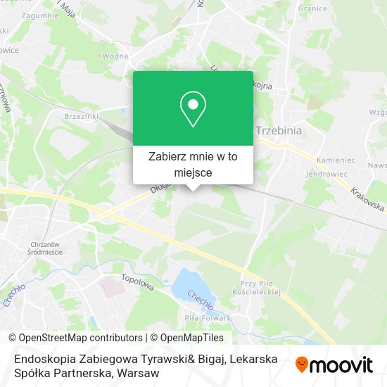 Mapa Endoskopia Zabiegowa Tyrawski& Bigaj, Lekarska Spółka Partnerska