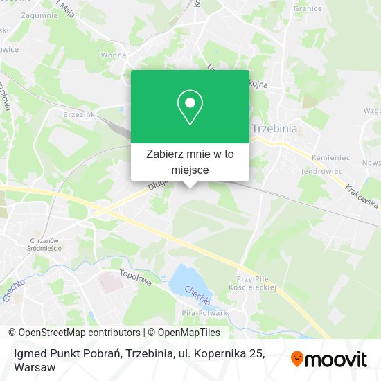 Mapa Igmed Punkt Pobrań, Trzebinia, ul. Kopernika 25