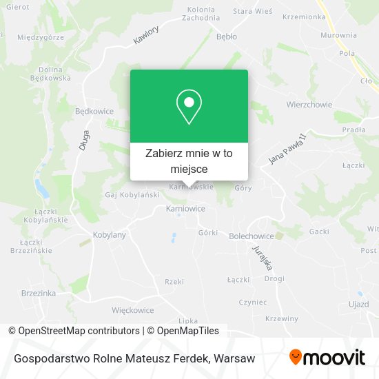 Mapa Gospodarstwo Rolne Mateusz Ferdek