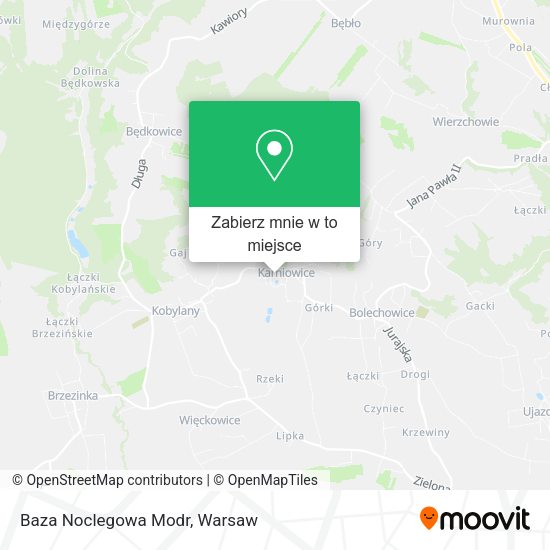 Mapa Baza Noclegowa Modr