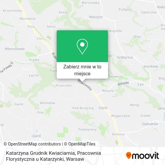 Mapa Katarzyna Grudnik Kwiaciarnia, Pracownia Florystyczna u Katarzynki