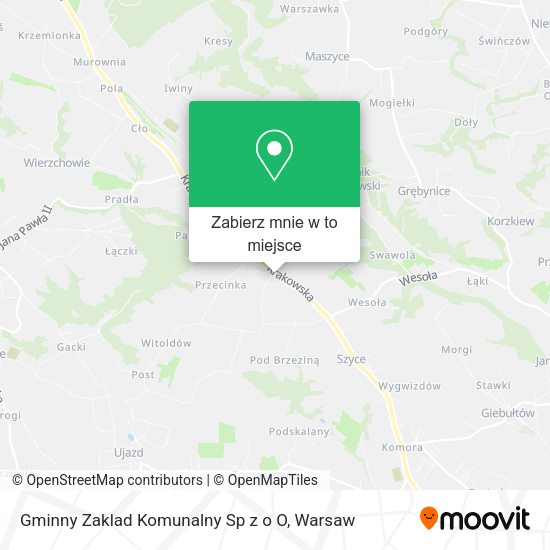 Mapa Gminny Zaklad Komunalny Sp z o O