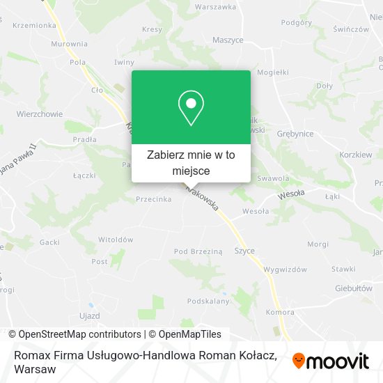 Mapa Romax Firma Usługowo-Handlowa Roman Kołacz