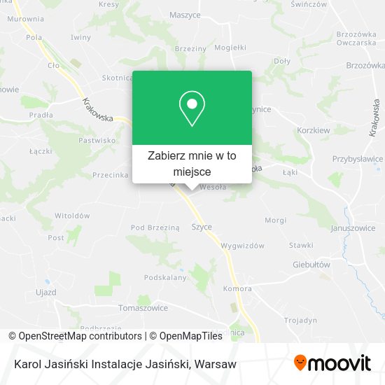 Mapa Karol Jasiński Instalacje Jasiński