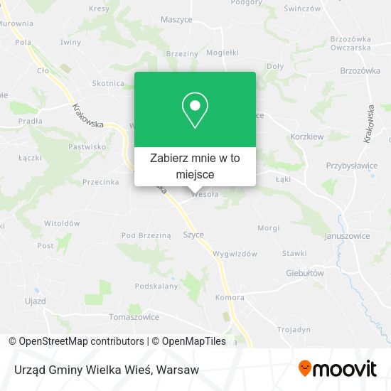 Mapa Urząd Gminy Wielka Wieś