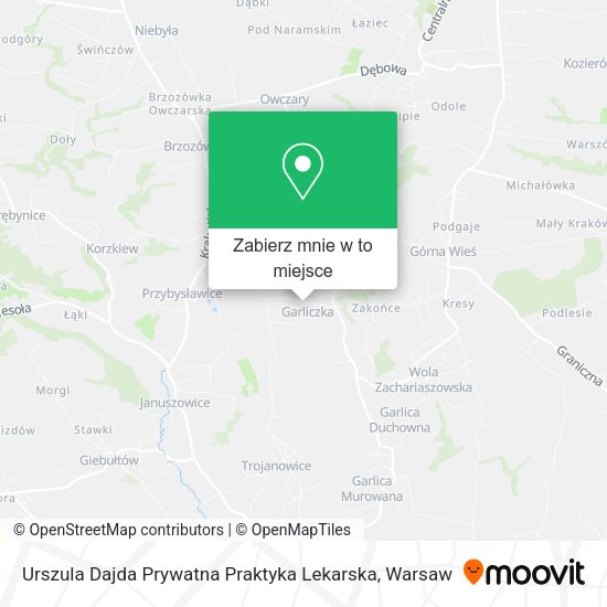 Mapa Urszula Dajda Prywatna Praktyka Lekarska