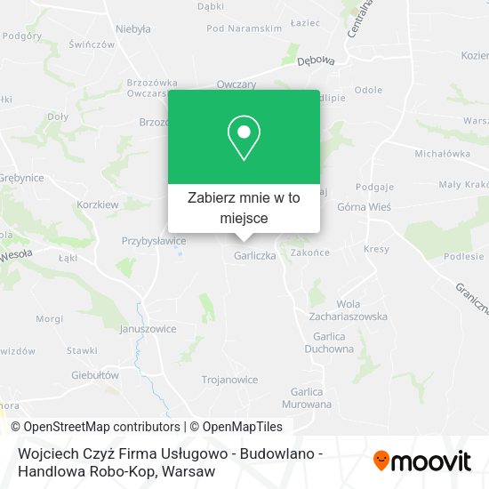 Mapa Wojciech Czyż Firma Usługowo - Budowlano - Handlowa Robo-Kop