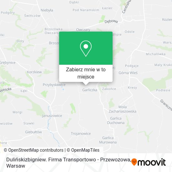 Mapa Dulińskizbigniew. Firma Transportowo - Przewozowa