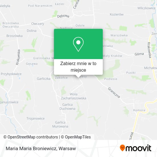 Mapa Maria Maria Broniewicz