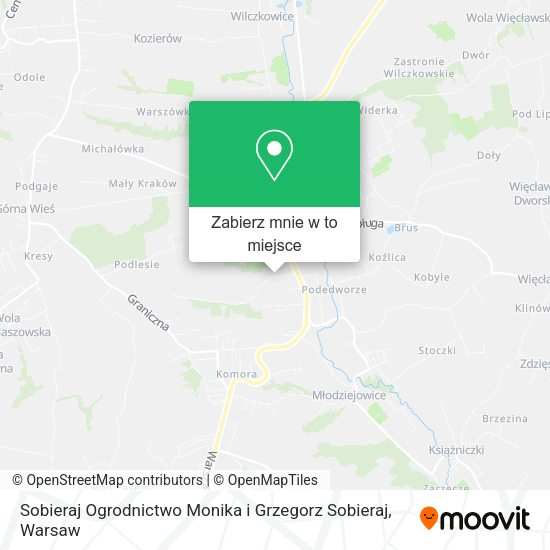 Mapa Sobieraj Ogrodnictwo Monika i Grzegorz Sobieraj