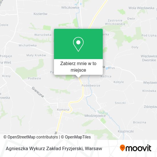 Mapa Agnieszka Wykurz Zakład Fryzjerski