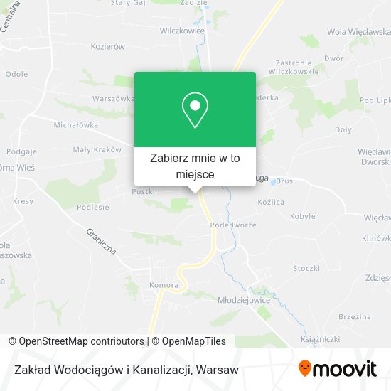 Mapa Zakład Wodociągów i Kanalizacji