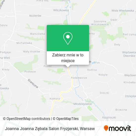 Mapa Joanna Joanna Zębala Salon Fryzjerski