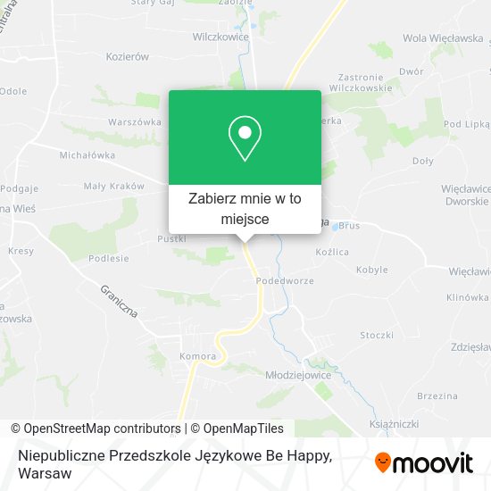 Mapa Niepubliczne Przedszkole Językowe Be Happy